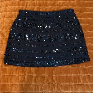Sequin Embellished Navy Blue, Express